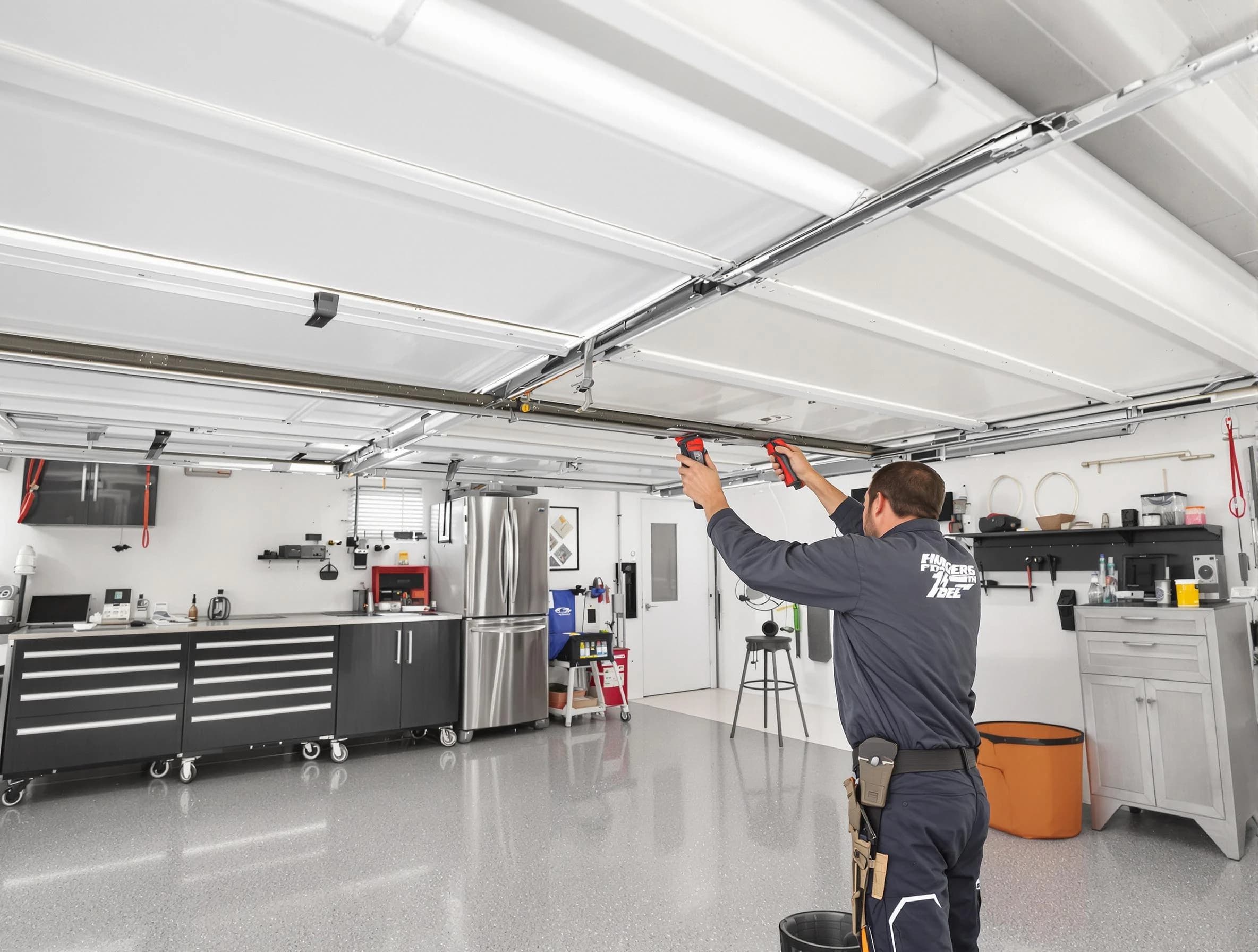 Overhead garage door repair service by Berkley Garage Door Repair in Berkley