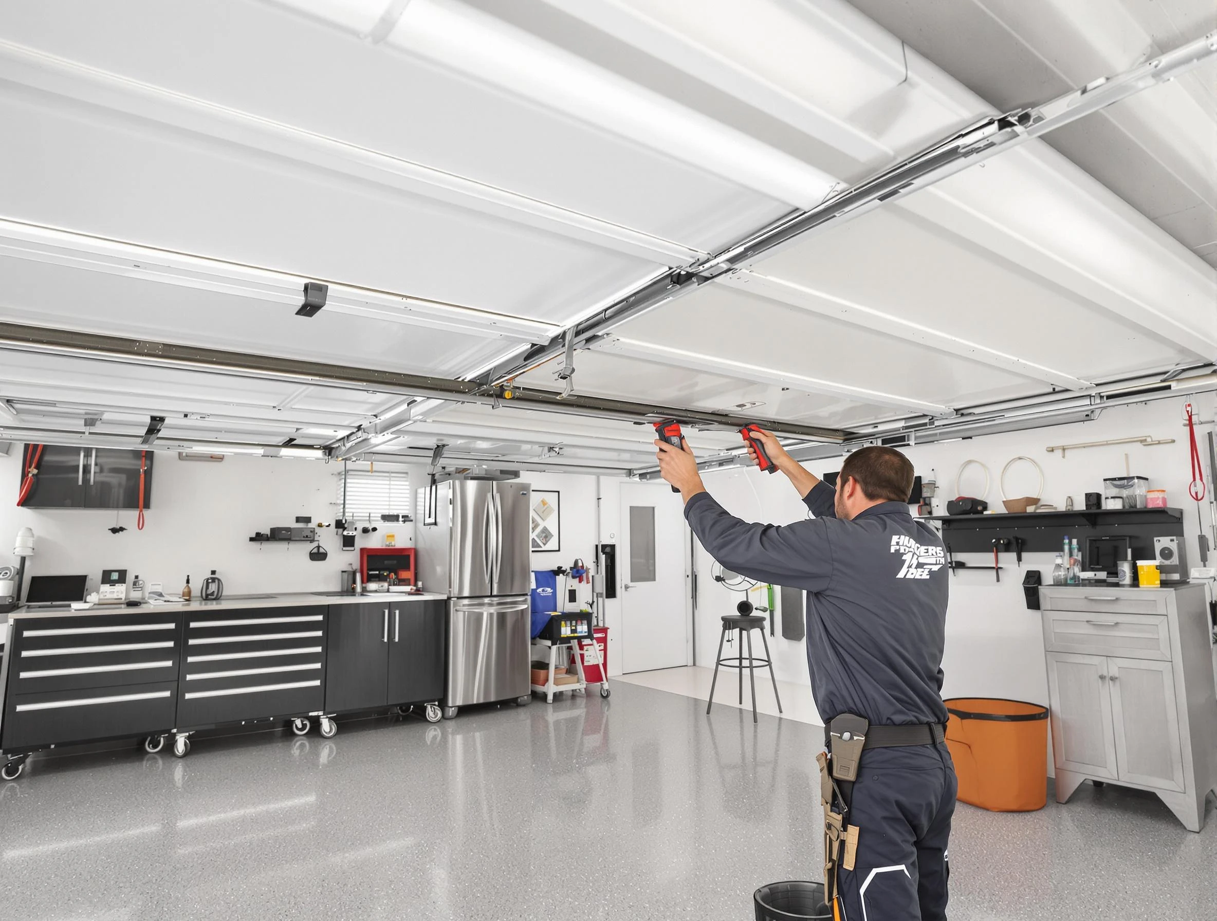 Overhead garage door repair service by Berkley Garage Door Repair in Berkley